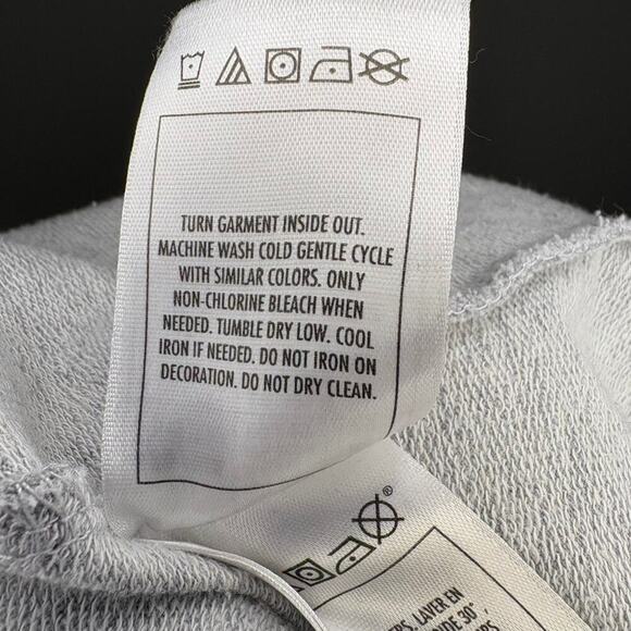 Disney Parks Minnie Mouse Oversize Grey Long Sleeve Zip Terry Hoodie Womens Sz M - Picture 6 of 6